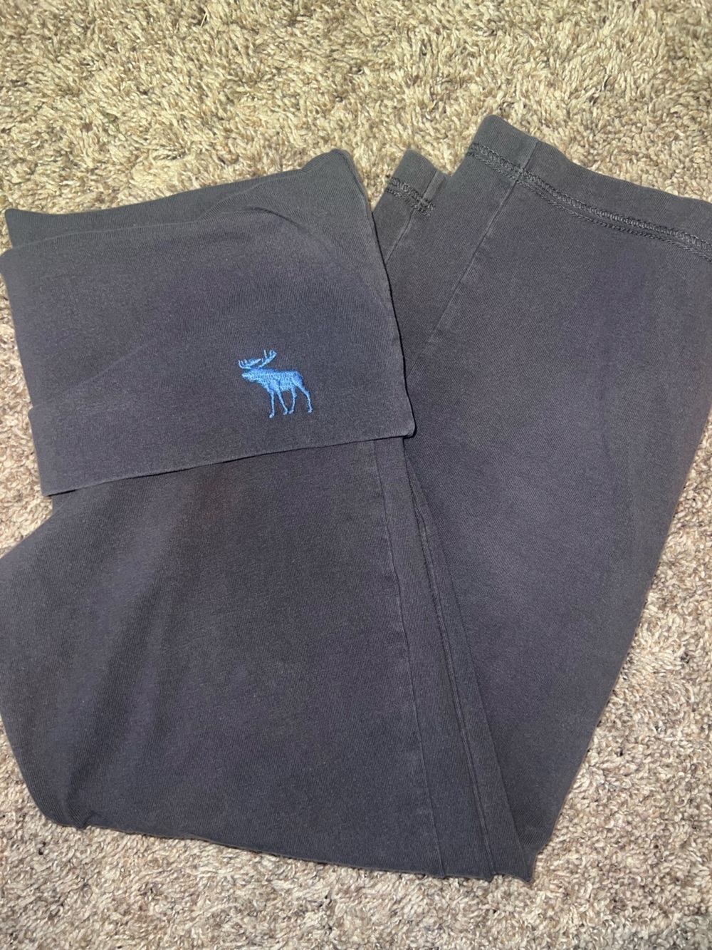 Y2K Vintage Abercrombie & Fitch Black Gray Women's Capris Small - Picture 2 of 5